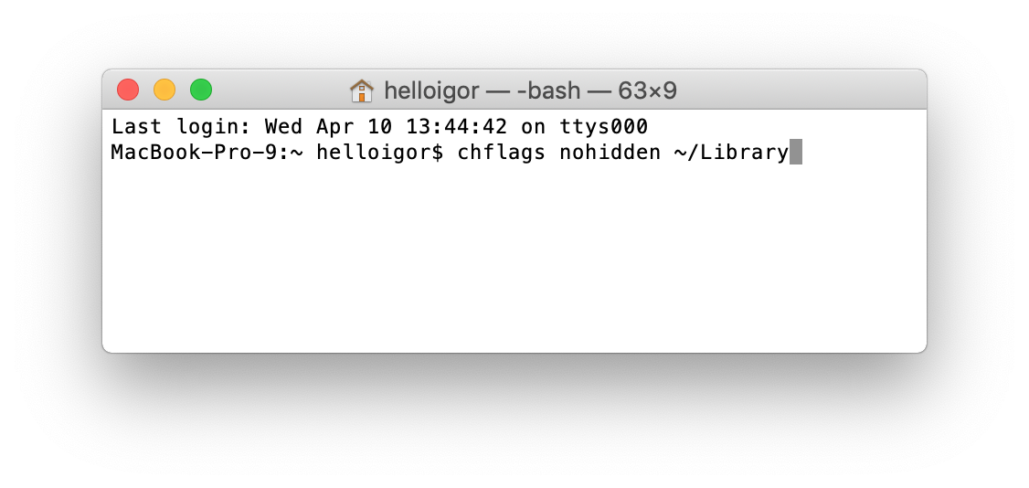 Access Mac private Library folder Access Mac private Library folder